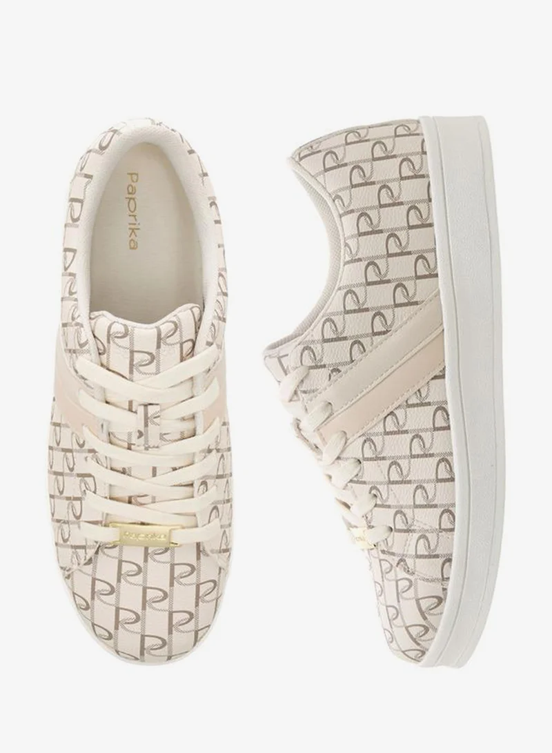 بابريكا Women Lace-Up Ankle Sneakers